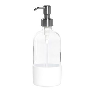 GroveCo. Reusable Glass Dish Soap Dispenser + Silicone Sleeve